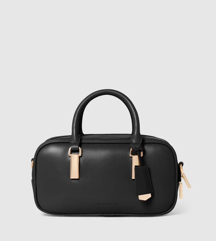TERRI Metal Trim Barrel Bag